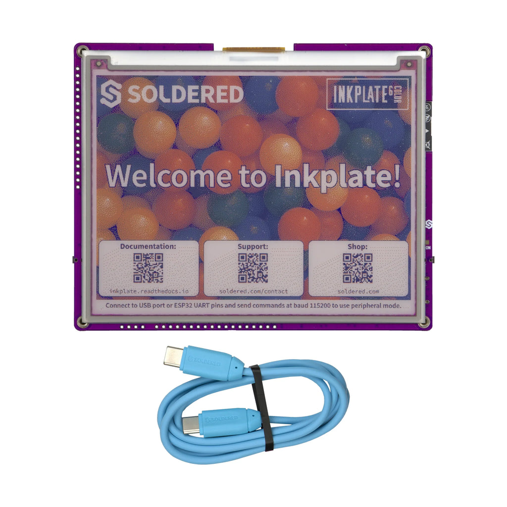 Soldered Inkplate 6COLOR