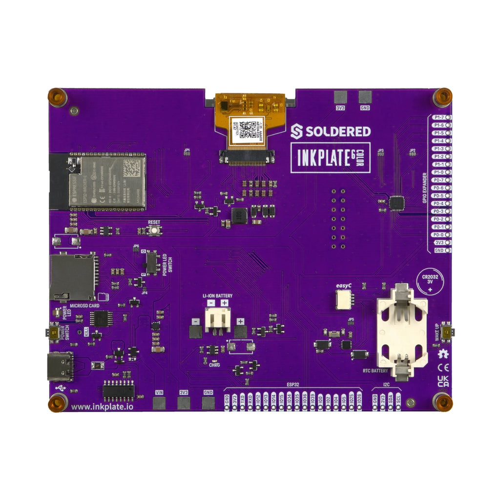 Soldered Inkplate 6COLOR