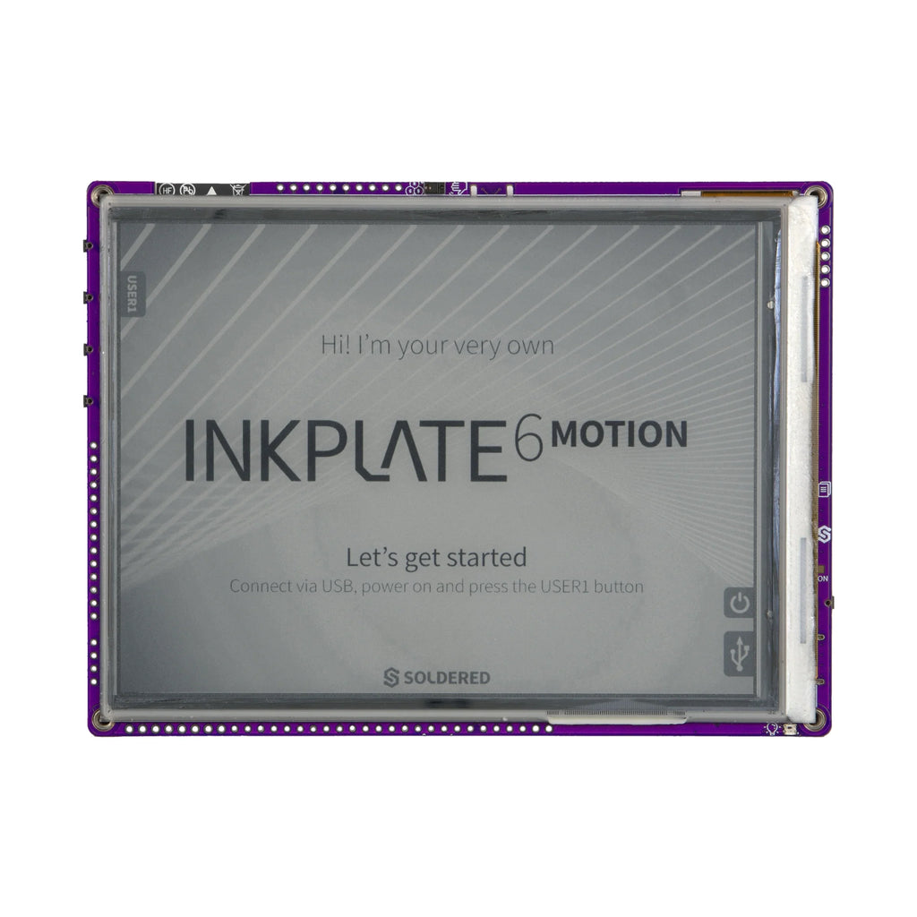 Soldered Inkplate 6 MOTION