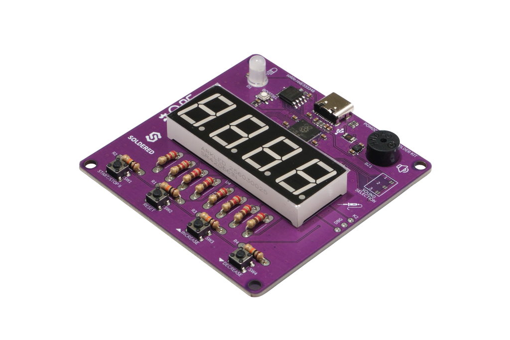 Soldered Pomodoro Timer