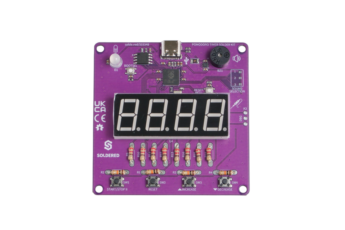 Soldered Pomodoro Timer