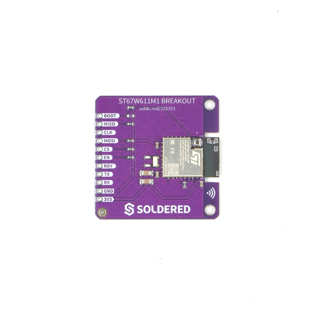 Soldered ST67W Wireless Module Breakout