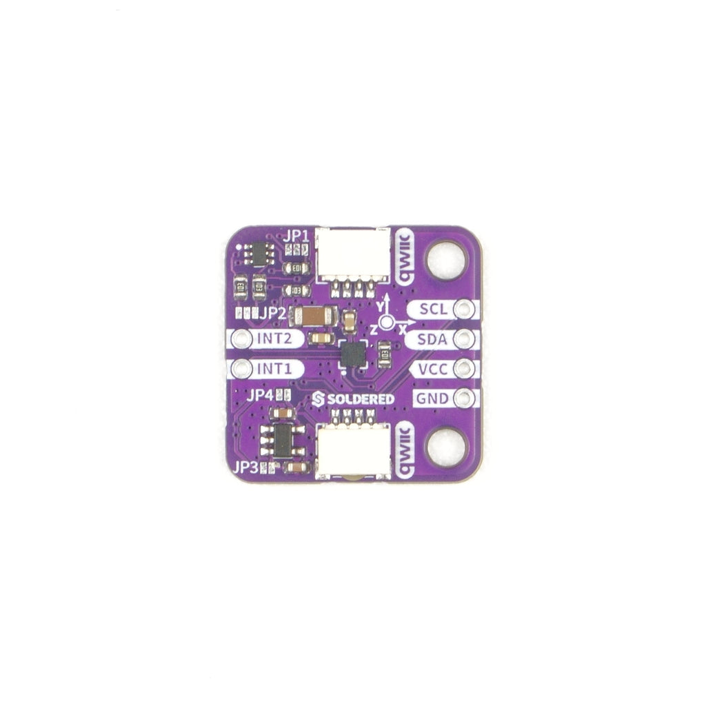 Soldered IIS2DULPX Accelerometer Breakout