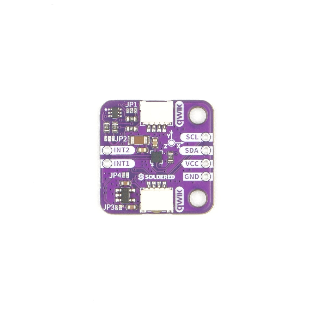 Soldered IIS2DULPX Accelerometer Breakout