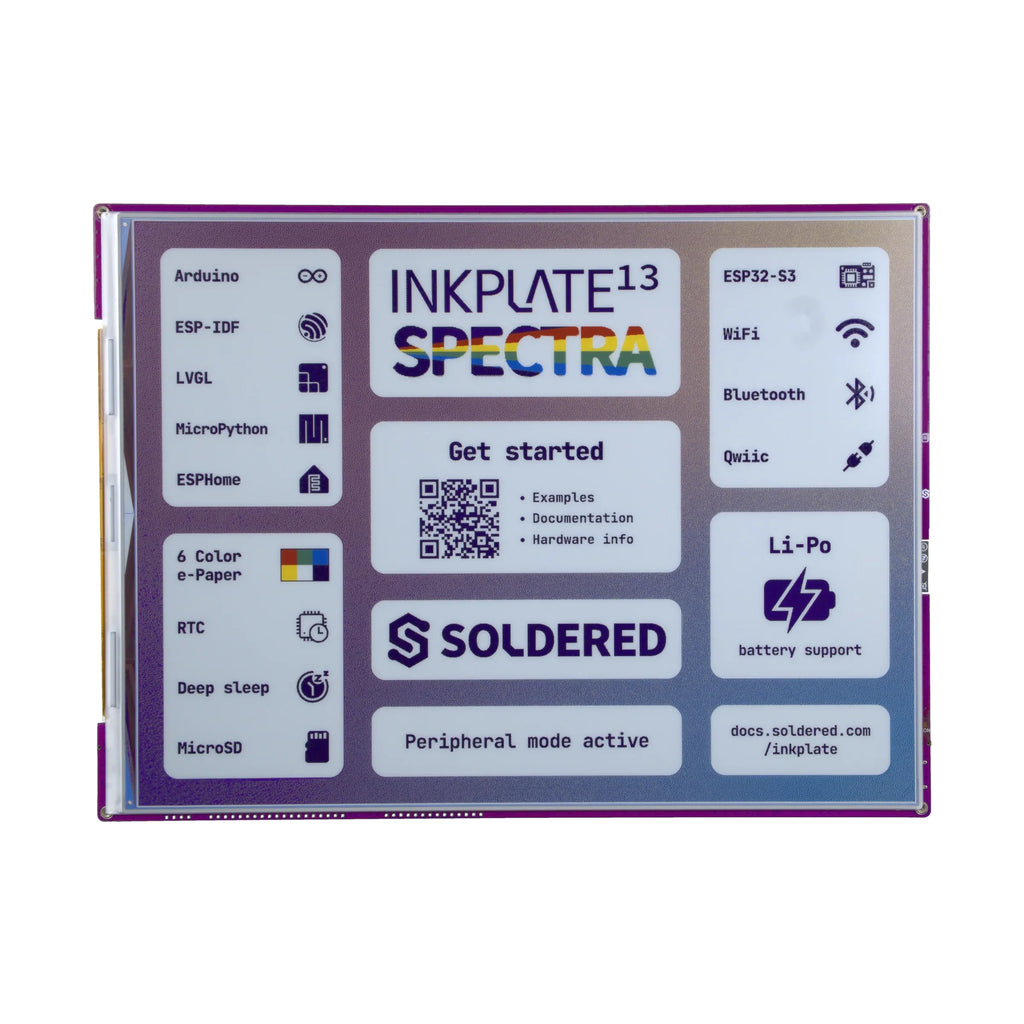 Soldered Inkplate 13SPECTRA
