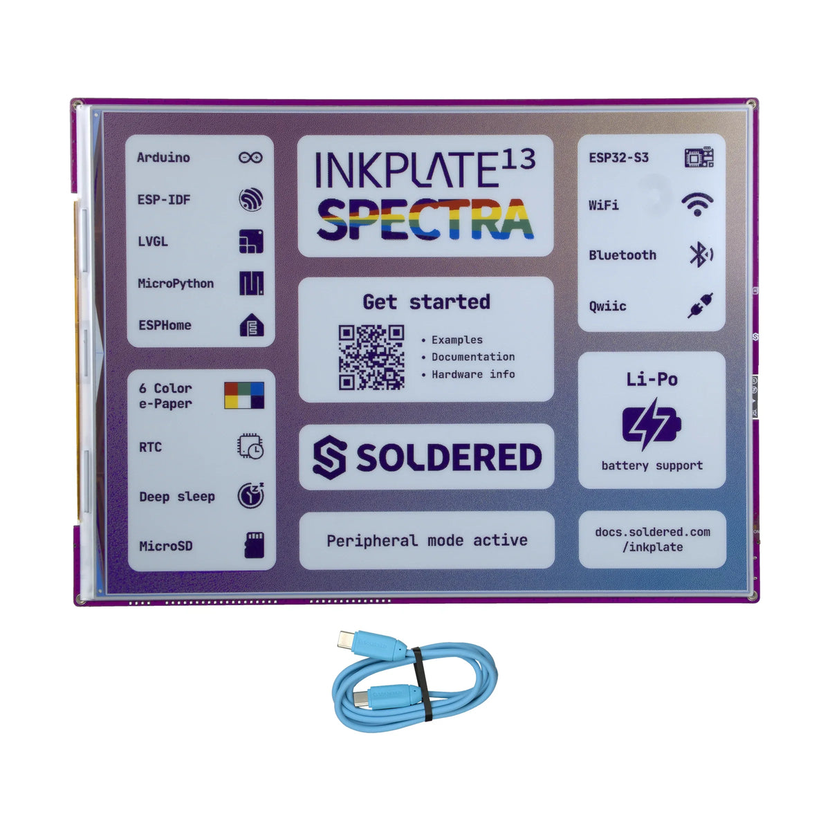 Soldered Inkplate 13SPECTRA