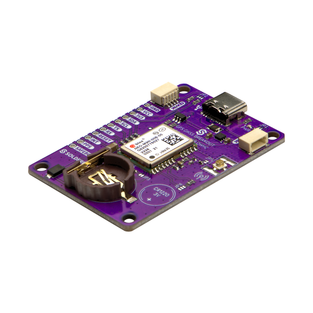 Soldered u-blox NEO-M9N GNSS Breakout