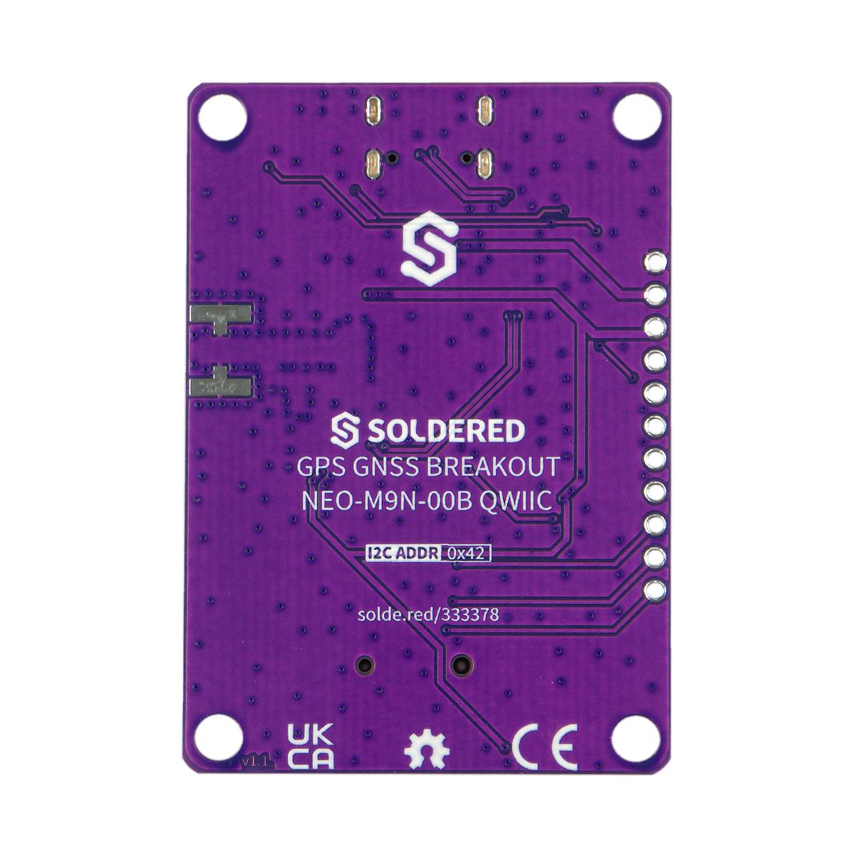 Soldered u-blox NEO-M9N GNSS Breakout