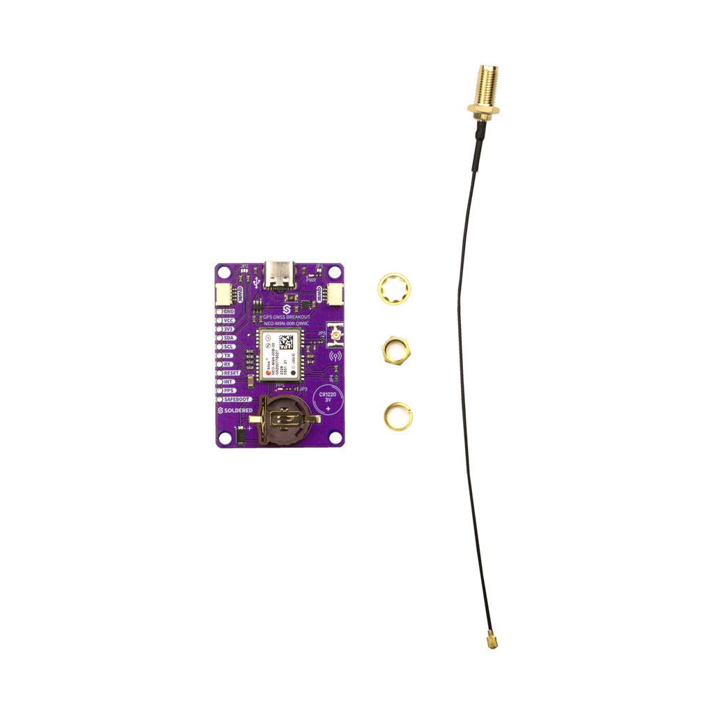 Soldered u-blox NEO-M9N GNSS Breakout