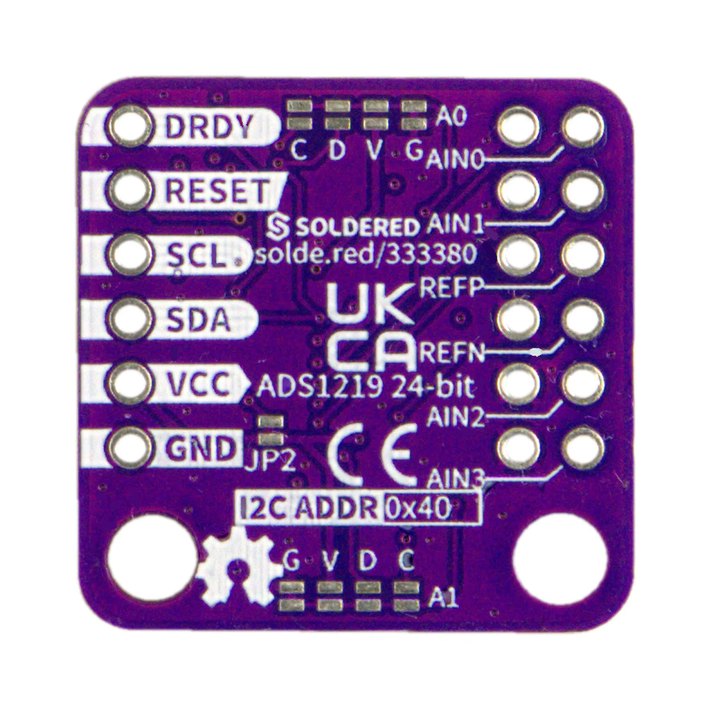 Soldered ADS1219 24-bit ADC Breakout