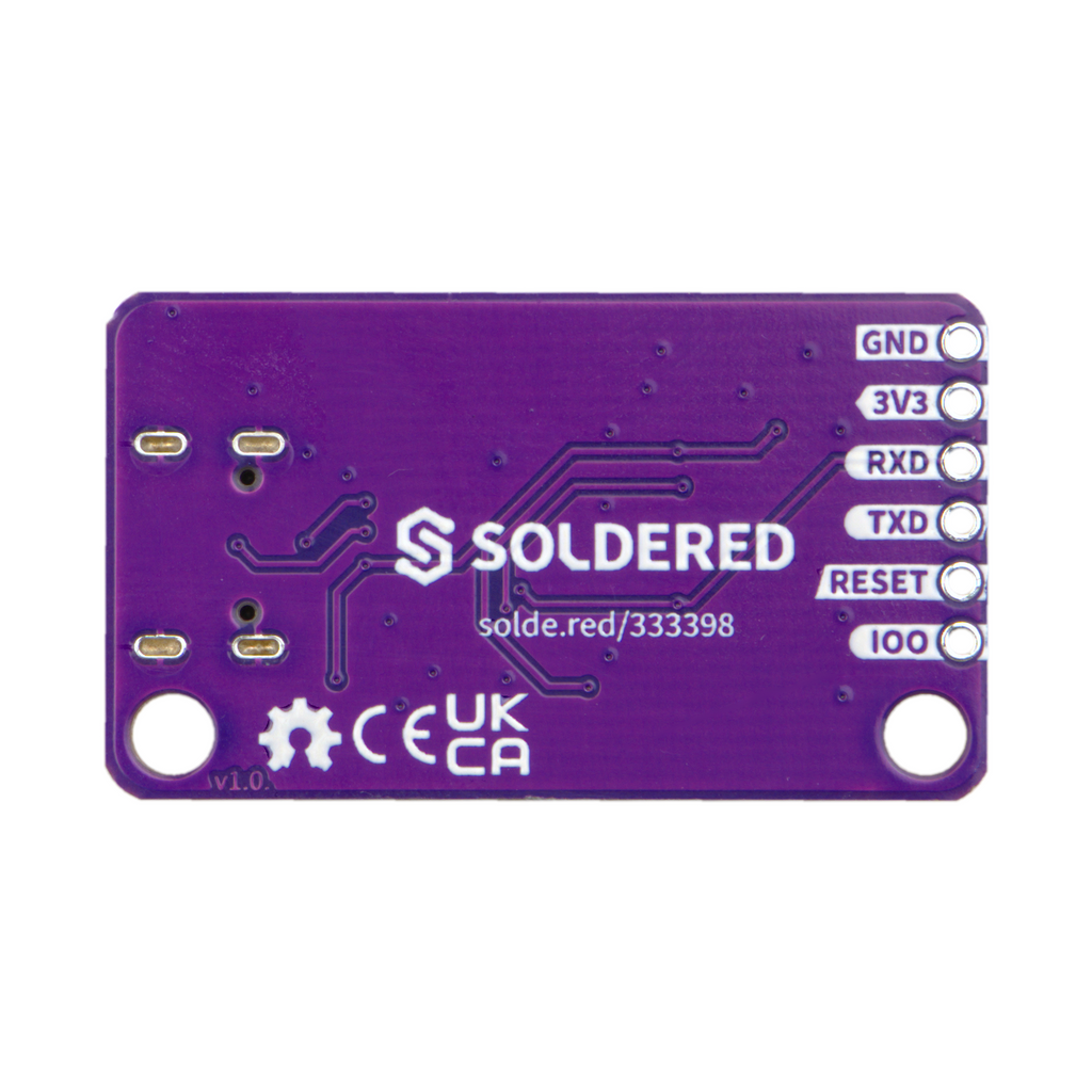 Soldered ESPFlash ESP32 Programmer