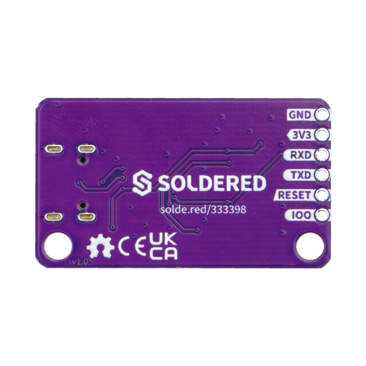 Soldered ESPFlash ESP32 Programmer