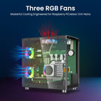 Three cooling fans