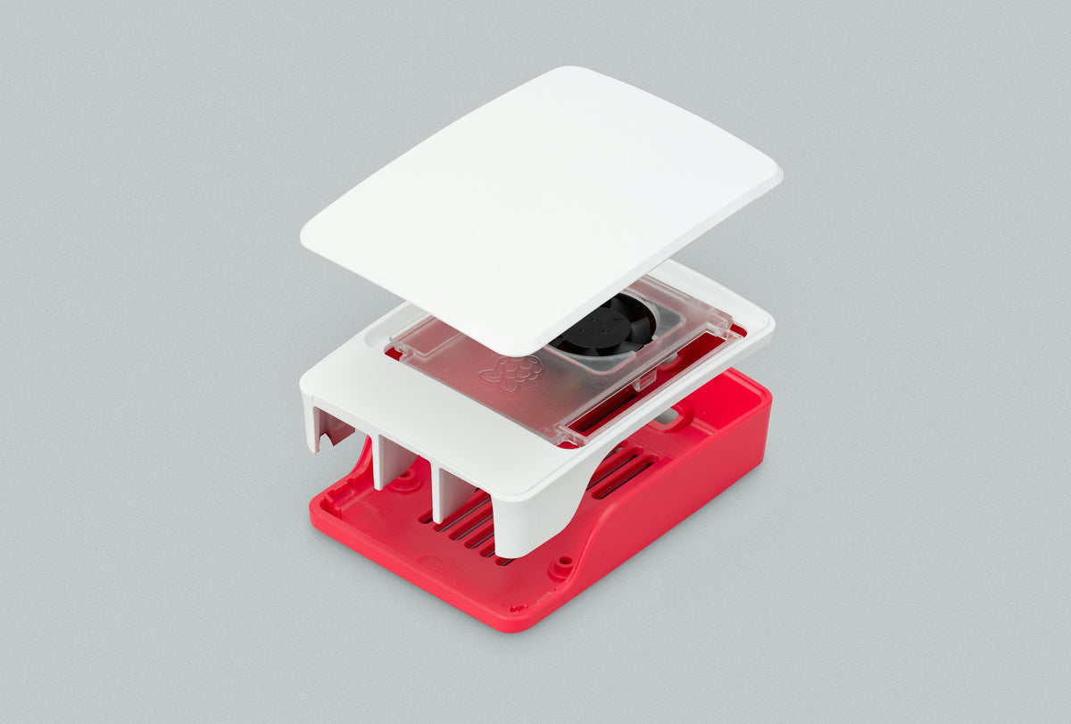 Raspberry Pi 5 Case, red and white
