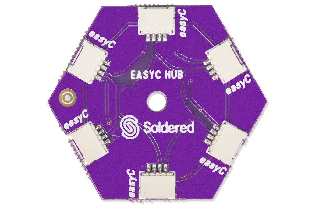 Soldered easyC / Qwiic Hub