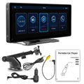 10.26 Inch Portable MP5 Multimedia Video Player Android Auto Wireless Carplay Screen HD Rear Reversing Camera Car Radio