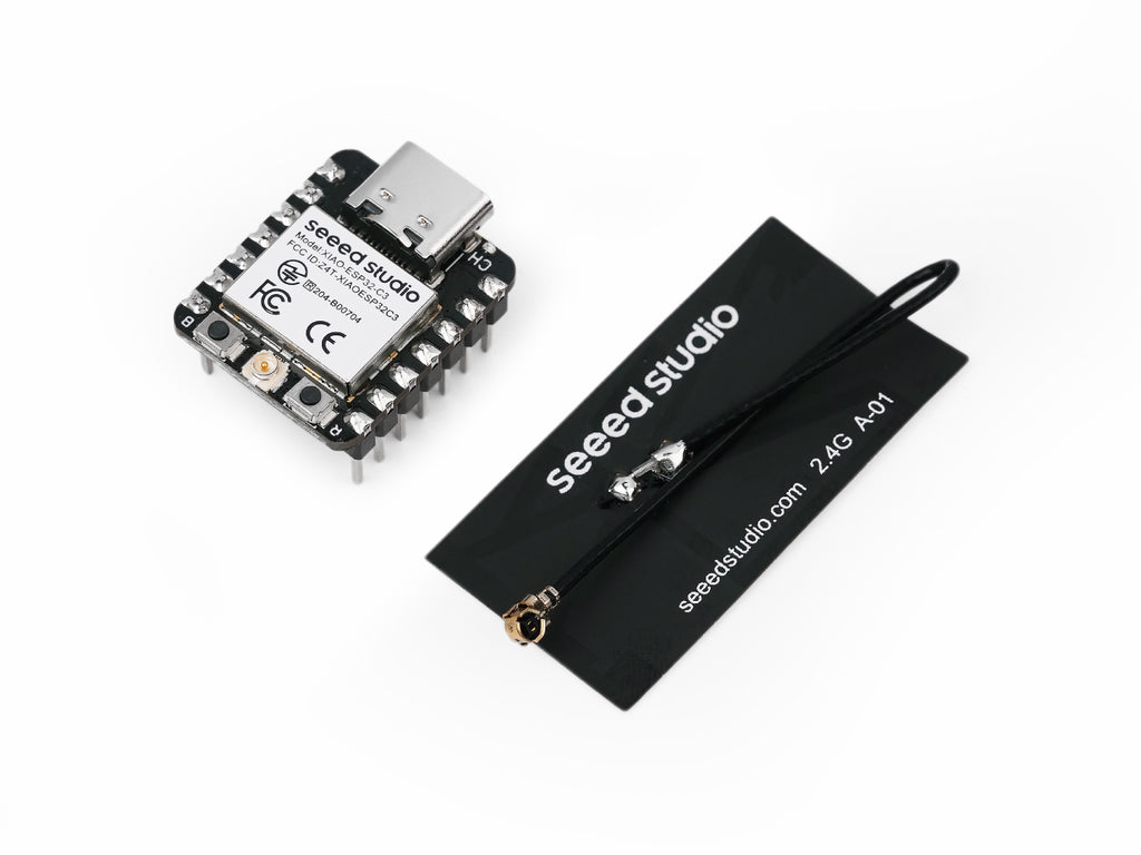 Seeed Studio XIAO ESP32-C3 with pre-soldered headers and antenna