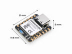 Seeed Studio XIAO nRF52840 Plus, dimensions