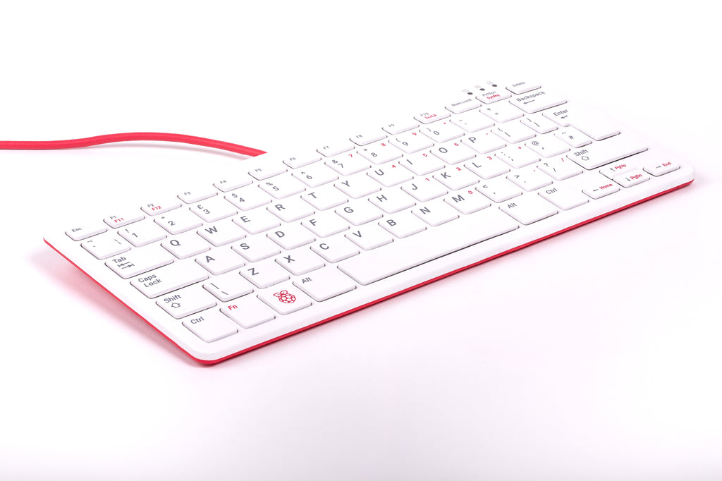 Raspberry Pi official keyboard, red and white, UK layout