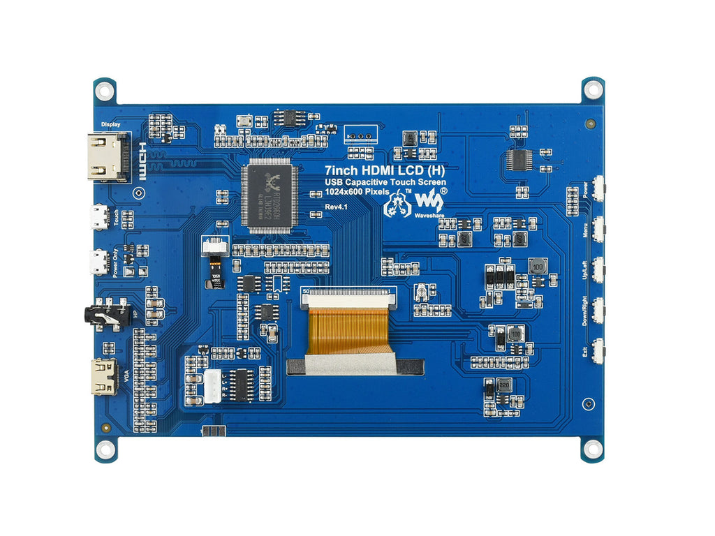 Waveshare 7-inch HDMI LCD (H) touchscreen, back