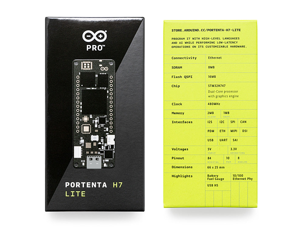 Arduino Portenta H7 Lite packaging