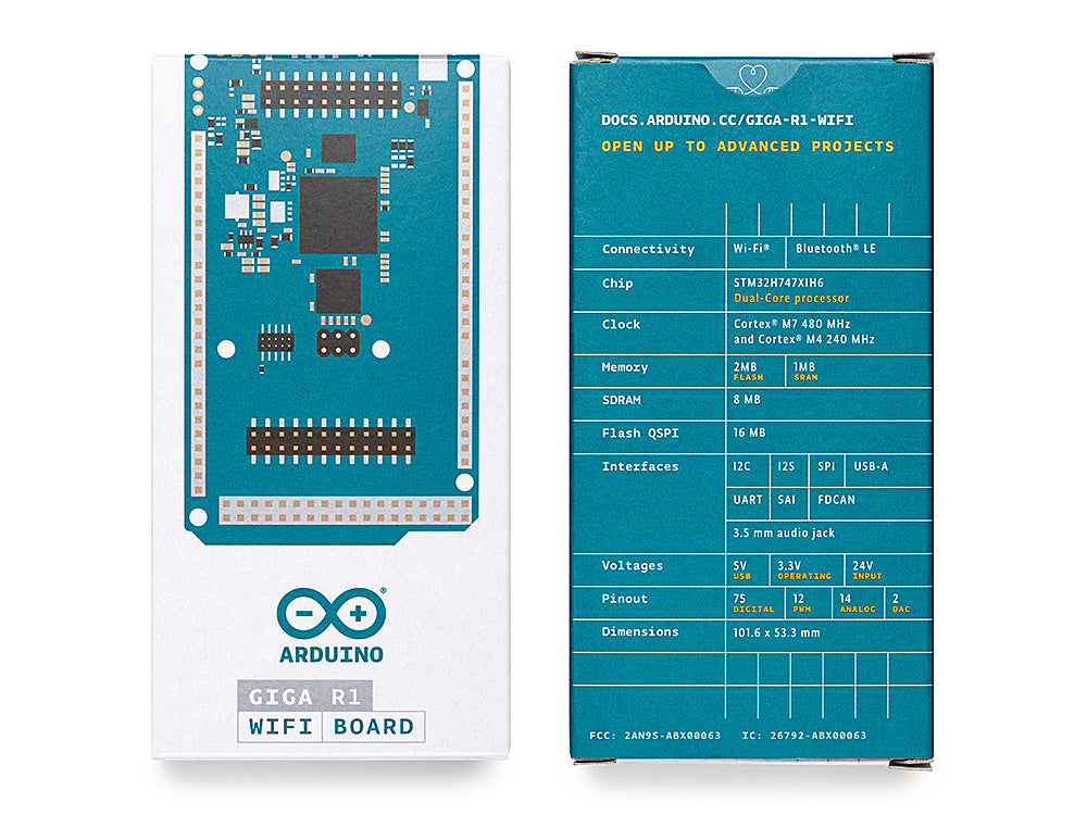 Arduino GIGA R1 WiFi packaging