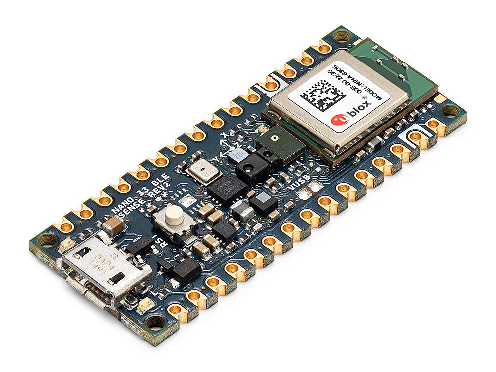 Arduino Nano 33 BLE Sense Rev2 angled