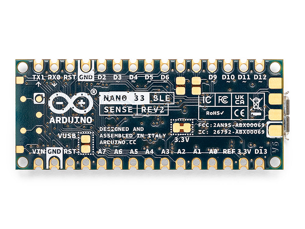 Arduino Nano 33 BLE Sense Rev2 back