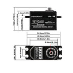 DS Servo BLS4355 Brushless Metal Servo – 61 kg·cm, IP67