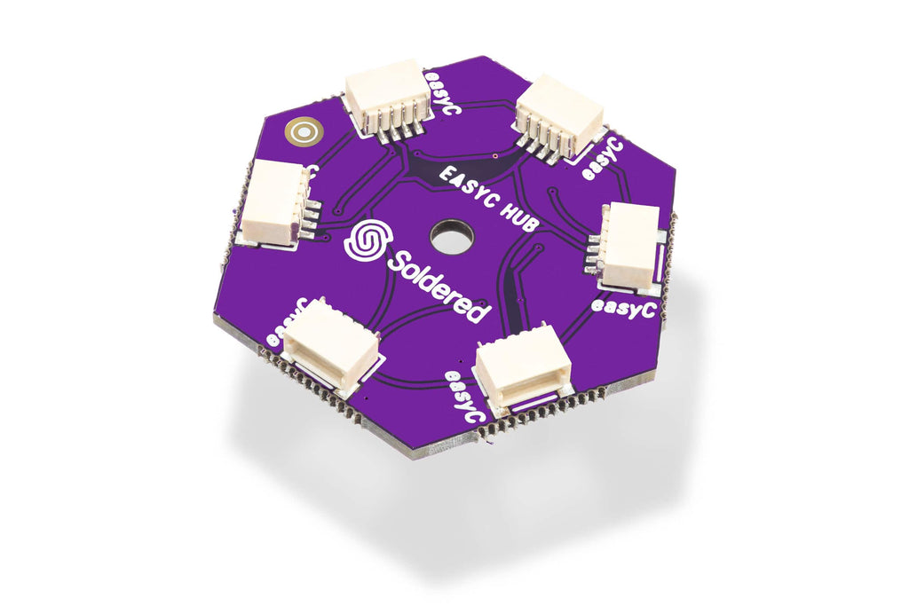 Soldered easyC / Qwiic Hub