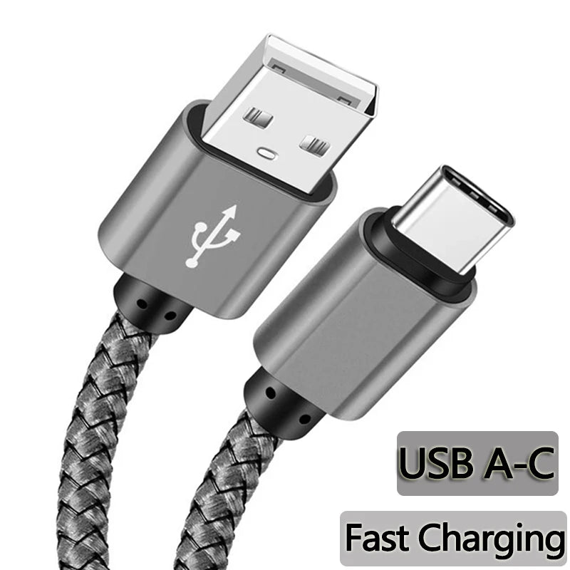 Fast-Charge USB-C Cable — Braided Nylon