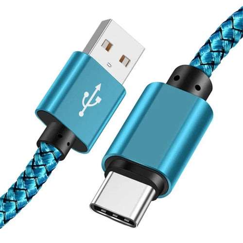 Fast-Charge USB-C Cable — Braided Nylon