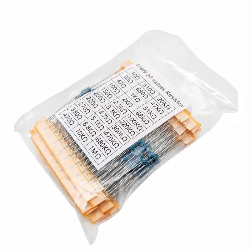 Metal Film Resistor Kit — 300+ pcs