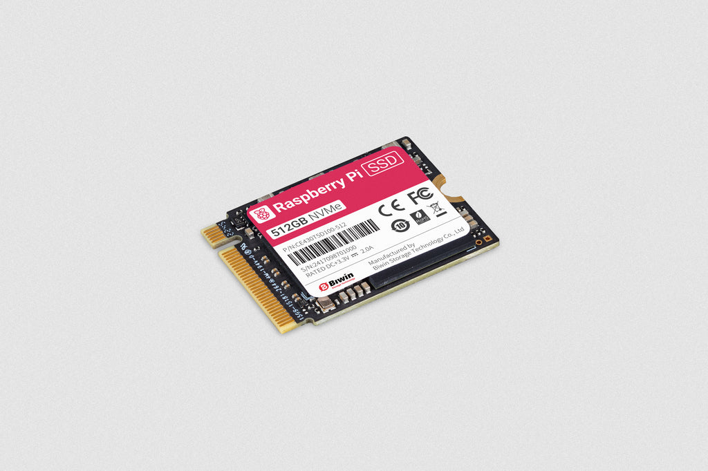 Raspberry Pi NVMe SSD 512 GB, M.2 2230