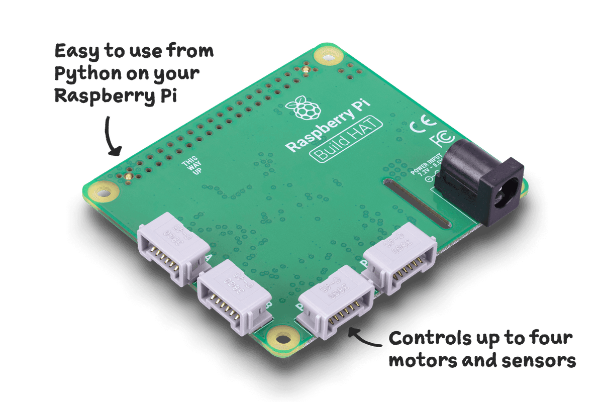 Raspberry Pi Build HAT with labelled features