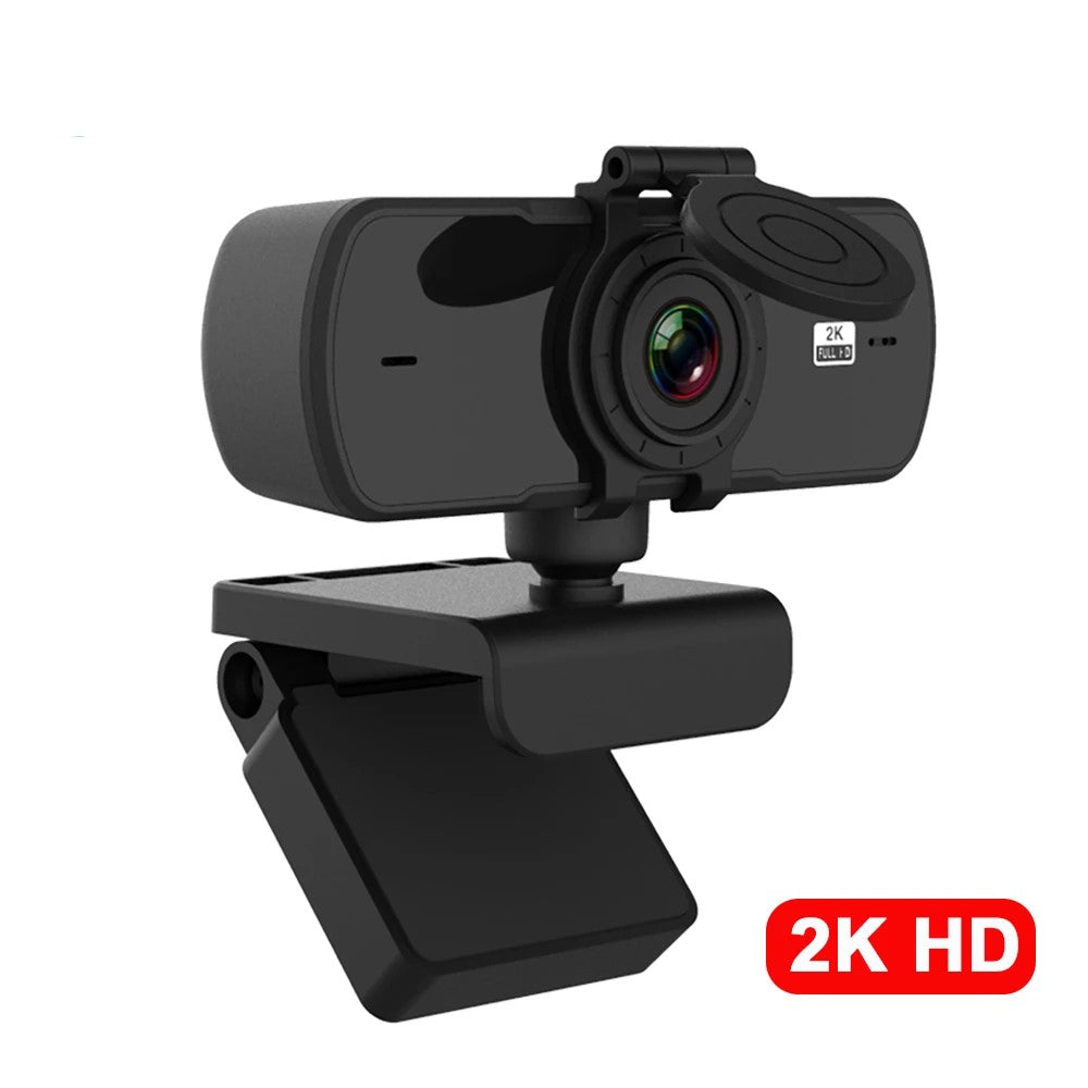 2K Autofocus Webcam — Built-in Mic