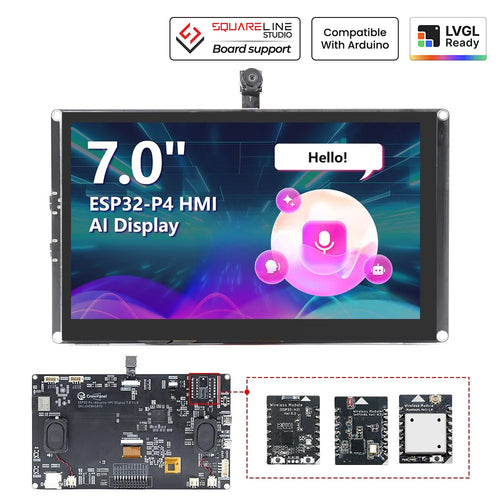 Elecrow CrowPanel Advance 7" ESP32-P4 HMI AI touch display