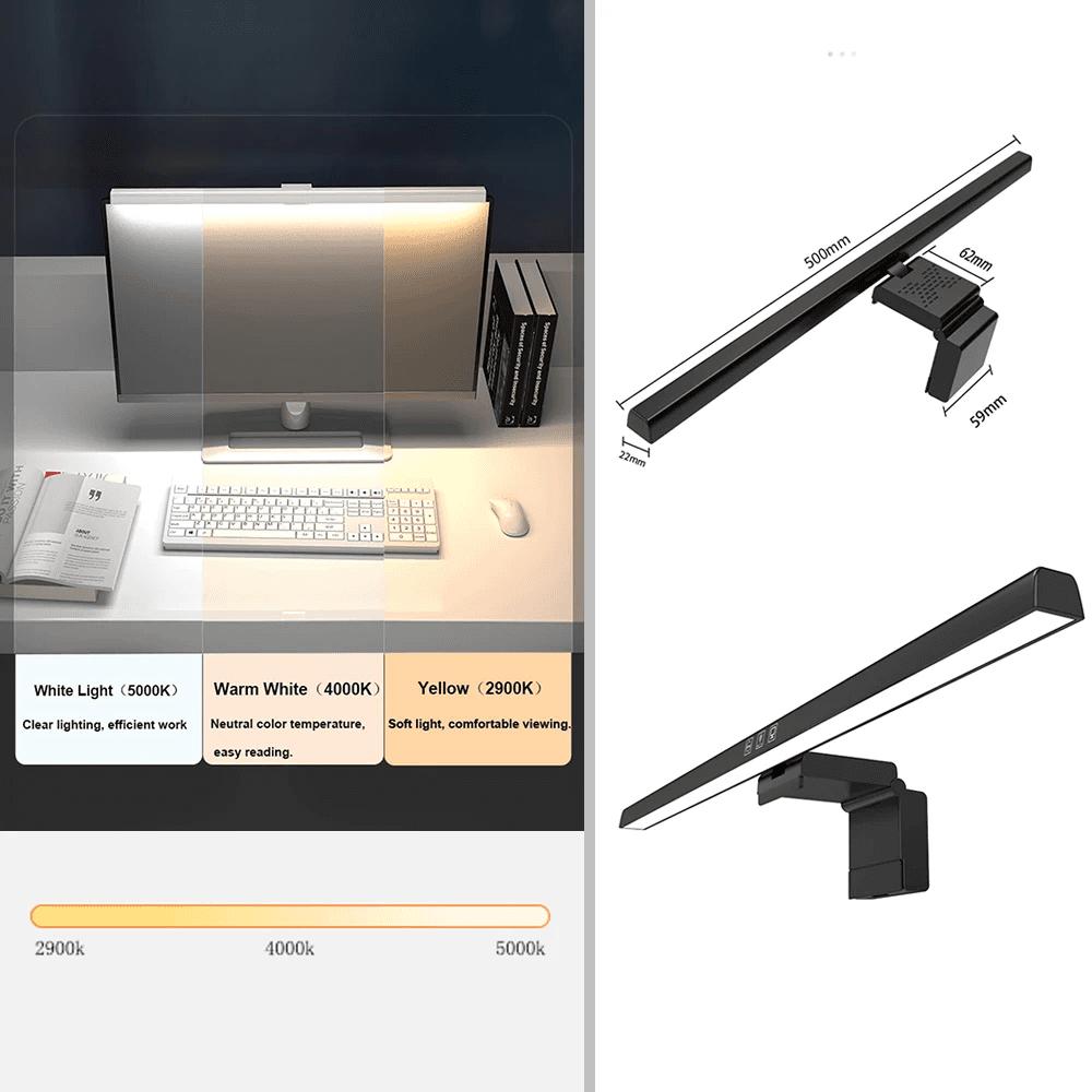 USB Stepless Dimming Screen Hanging Lights Curved Screen Monitor Light Bar RGB Background Atmosphere Desk Lamp Monitor Light Bar