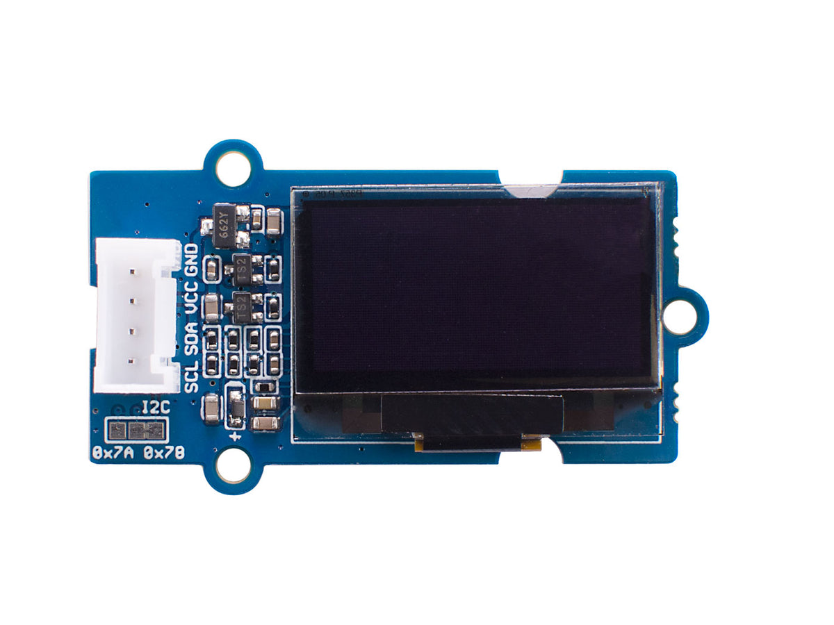 Seeed Studio Grove OLED display 0.96 inch (SSD1315), top view