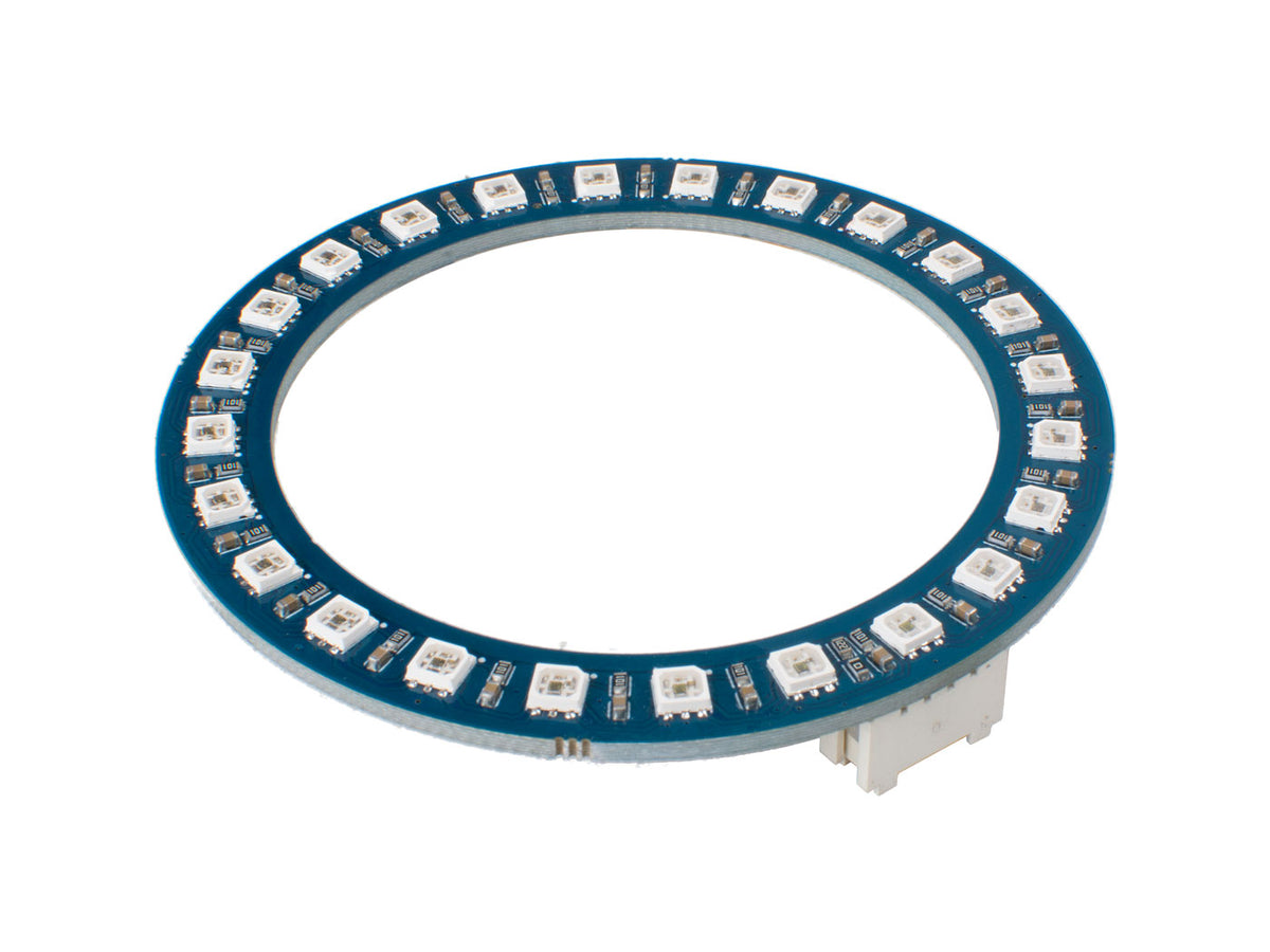 Seeed Studio Grove RGB LED ring, 24 WS2813 Mini, angled view