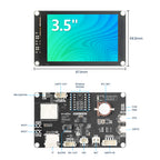 Elecrow CrowPanel Advance 3.5-inch ESP32-S3 display, hardware overview and dimensions
