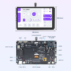 Elecrow CrowPanel Advance 7-inch ESP32-P4 display, hardware overview and dimensions