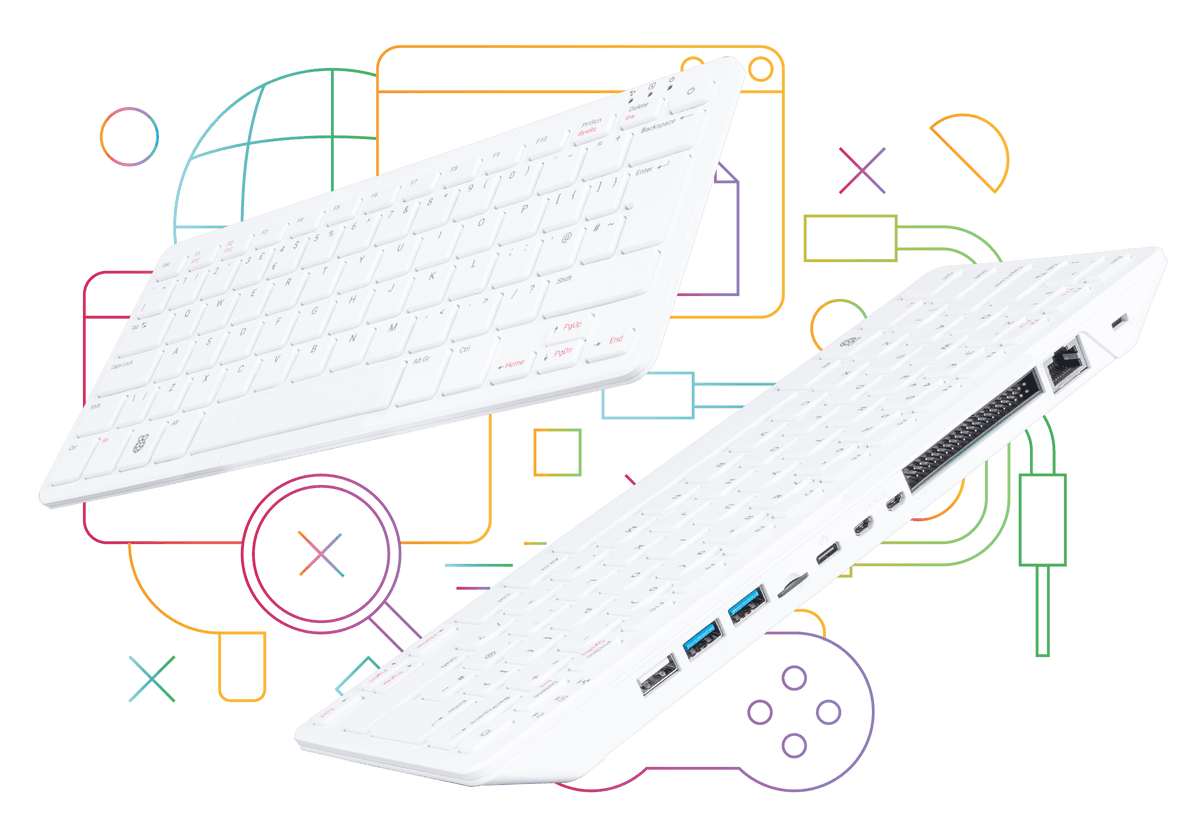 Raspberry Pi 500 keyboard computer