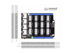Seeed Studio Grove Base Shield V2.0 for Arduino, dimensions