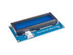 Seeed Studio Grove 16x2 LCD white on blue, angled view
