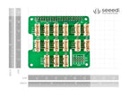Seeed Studio Grove Base Hat for Raspberry Pi, dimensions