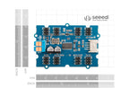 Seeed Studio Grove 16-channel PWM driver (PCA9685), dimensions