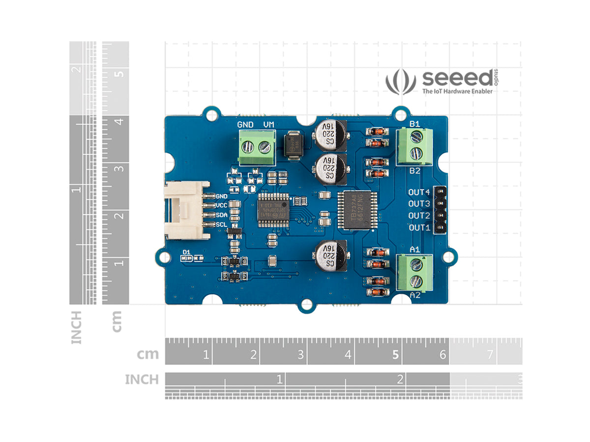 Seeed Studio Grove I2C motor driver (TB6612FNG), dimensions