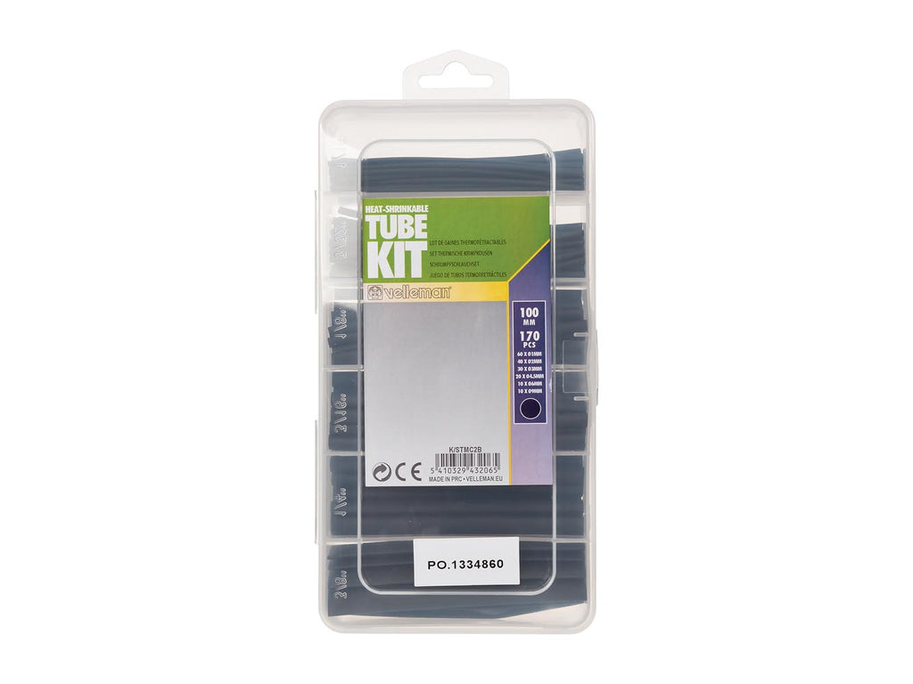 Heat shrink tubing kit contents