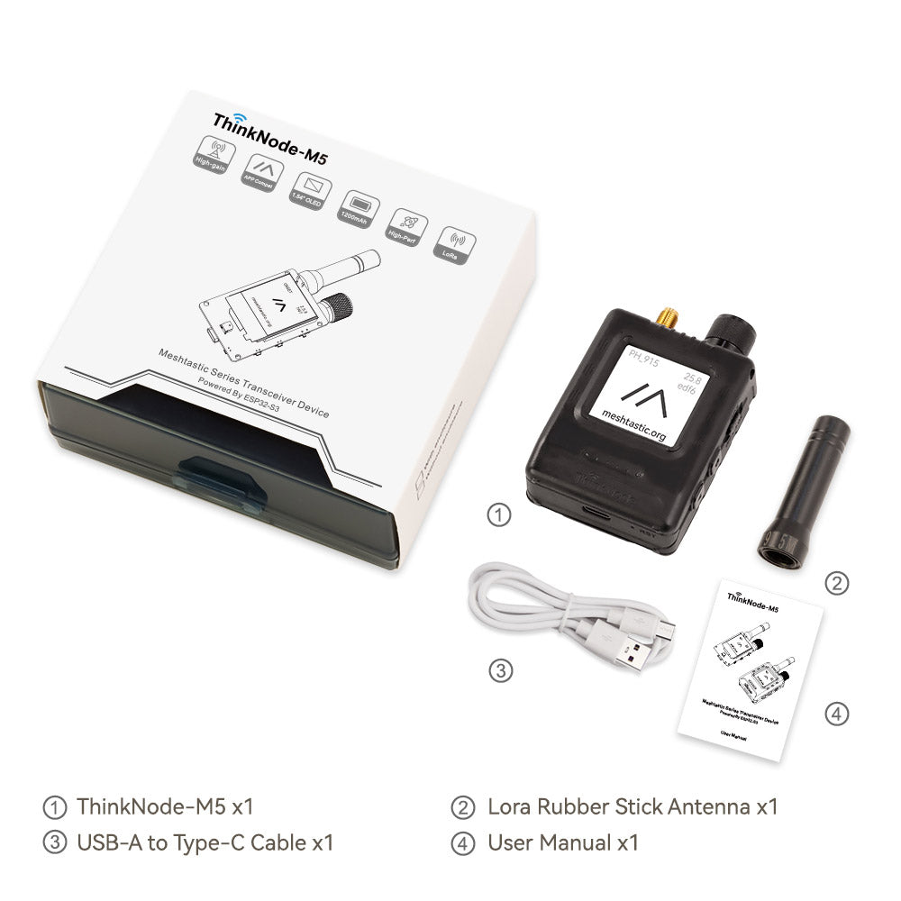 Elecrow ThinkNode M5 package contents